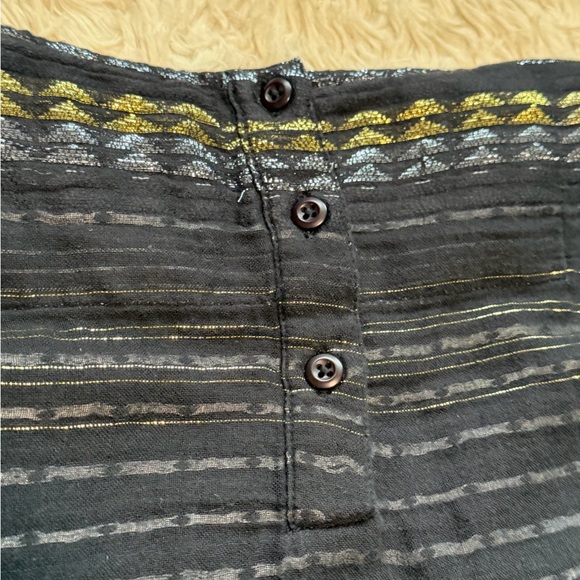 Ace & Jig Metallic Stripe Nile Top - Size Medium - Picture 5 of 7